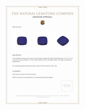 3.83 Ct. Lapis from Afghanistan Appraisal
