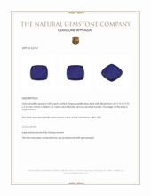 3.83 Ct. Lapis from Afghanistan Appraisal