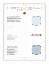 3.83 Ct. Lapis from Afghanistan 3 D Scan Report