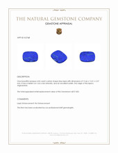 6.04 Ct. Lapis from Afghanistan Appraisal