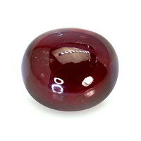 9.34 Ct. Orangish Red Cabochon Garnet from Ceylon (Sri Lanka) Video