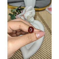 9.34 Ct. Orangish Red Cabochon Garnet from Ceylon (Sri Lanka) Life Style