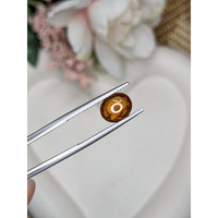 2.57 Ct. Yellowish Orange Cabochon Hessonite Garnet from Madagascar Life Style
