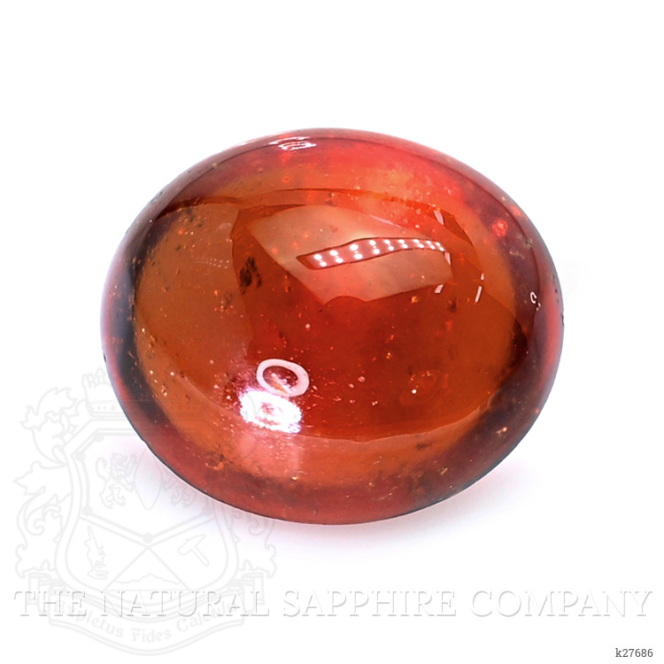 8.82 Ct. Reddish Orange Cabochon Hessonite Garnet from Madagascar