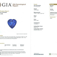 16.42 Ct. Violetish Blue Tanzanite from Tanzania Scan Report