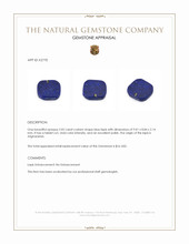 2.02 Ct. Lapis from Afghanistan Appraisal