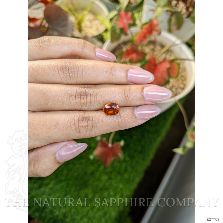 2.81 Ct. Golden Orange Cabochon Hessonite Garnet from Madagascar