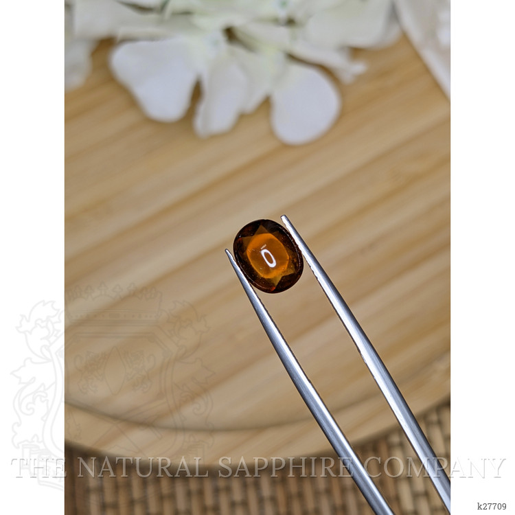 2.81 Ct. Golden Orange Cabochon Hessonite Garnet from Madagascar