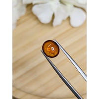 3.41 Ct. Orange Cabochon Hessonite Garnet from Madagascar Life Style