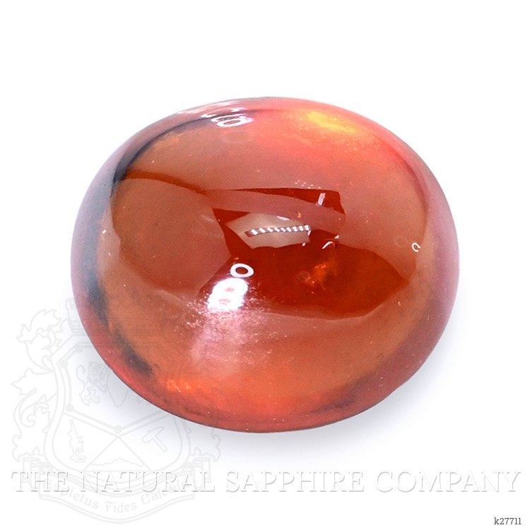3.73 Ct. Reddish Orange Cabochon Hessonite Garnet from Madagascar