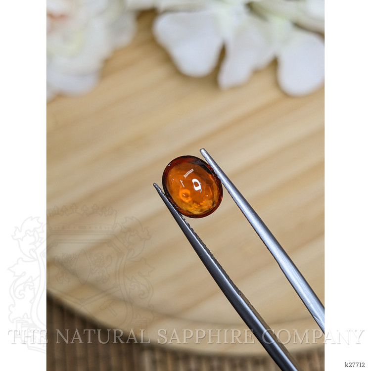 2.59 Ct. Orange Cabochon Hessonite Garnet from Madagascar