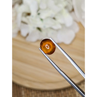 4.30 Ct. Orange Cabochon Hessonite Garnet from Madagascar Life Style
