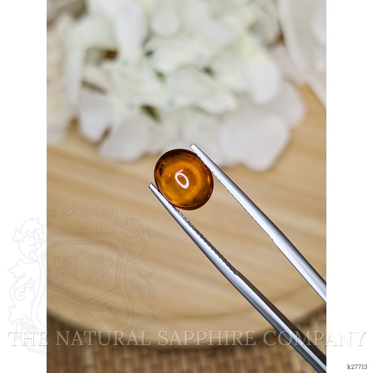 4.30 Ct. Orange Cabochon Hessonite Garnet from Madagascar