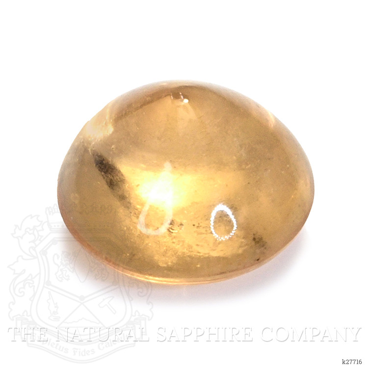 6.02 Ct. Peach Cabochon Citrine from Ceylon (Sri Lanka)