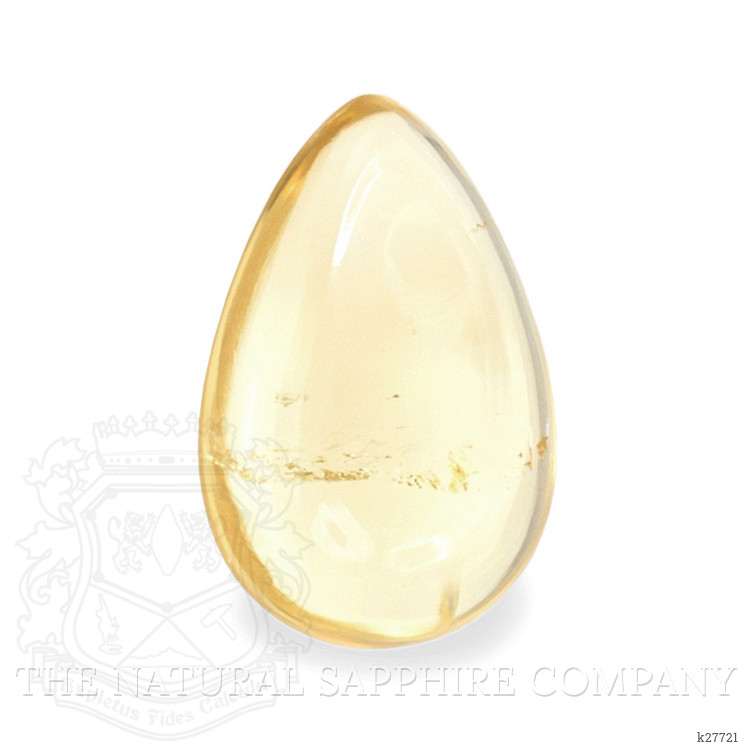 1.25 Ct. Yellow Cabochon Citrine from Ceylon (Sri Lanka)