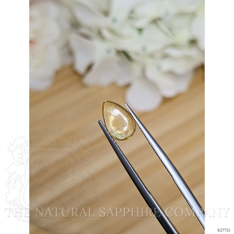 1.25 Ct. Yellow Cabochon Citrine from Ceylon (Sri Lanka)