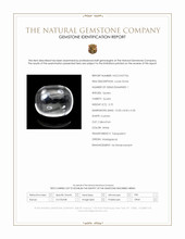 3.70 Ct. White Cabochon Quartz from Madagascar Scan Report