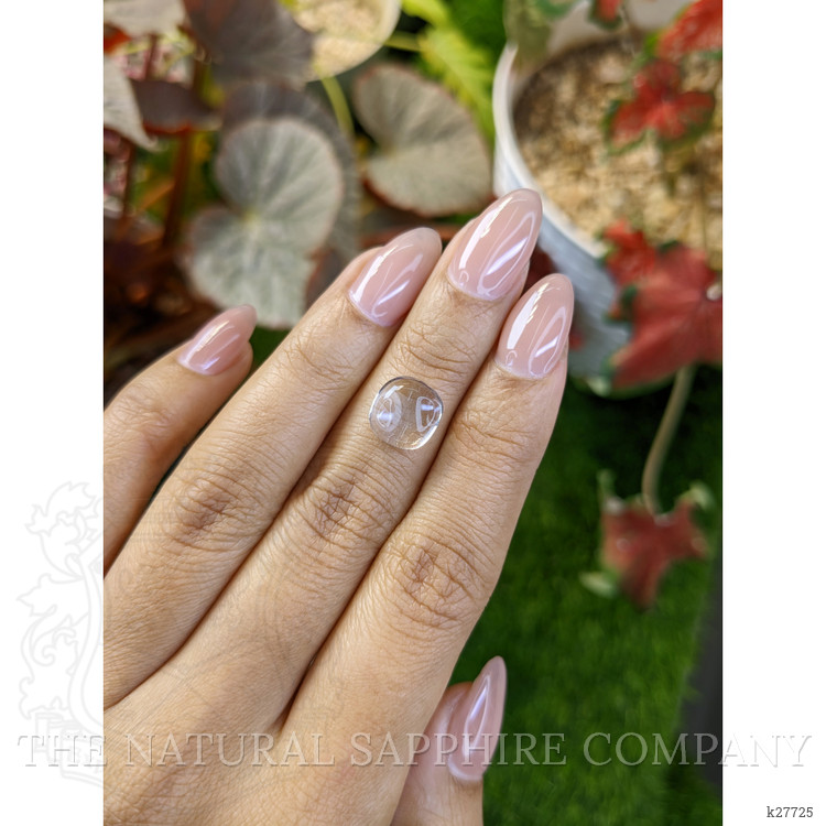 4.13 Ct. White Cabochon Quartz from Madagascar