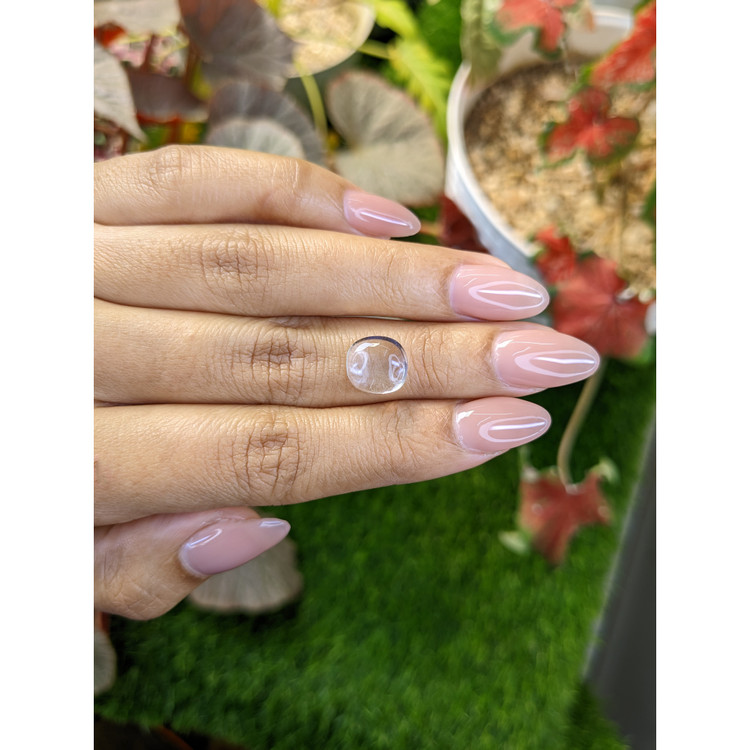 4.13 Ct. White Cabochon Quartz from Madagascar