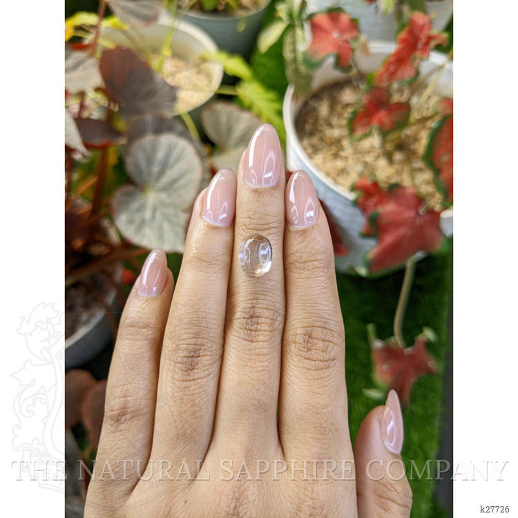 3.59 Ct. White Cabochon Quartz from Madagascar
