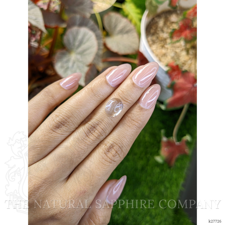 3.59 Ct. White Cabochon Quartz from Madagascar