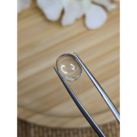 3.59 Ct. White Cabochon Quartz from Madagascar Life Style