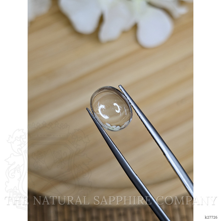3.59 Ct. White Cabochon Quartz from Madagascar