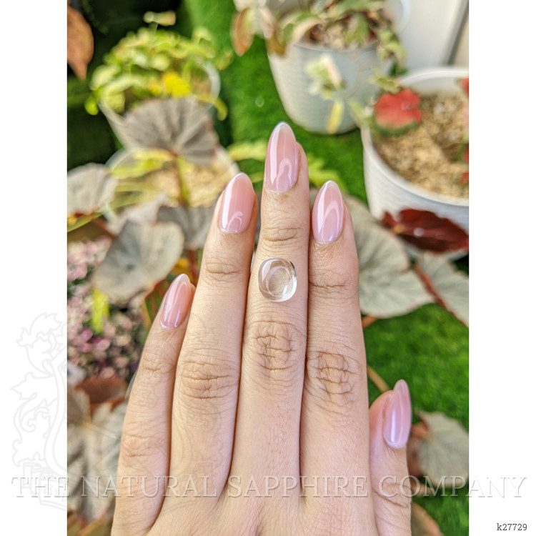 4.08 Ct. White Cabochon Quartz from Madagascar