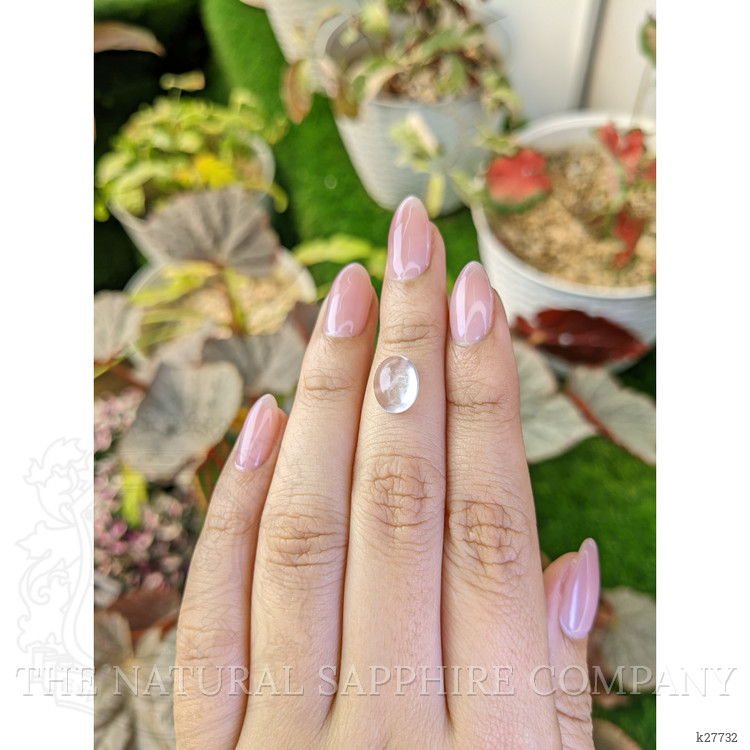 2.69 Ct. White Cabochon Quartz from Madagascar