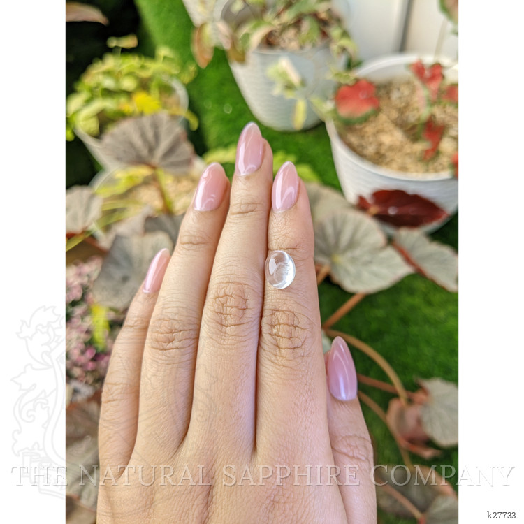 3.52 Ct. White Cabochon Quartz from Madagascar