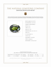 0.85 Ct. Green Zircon from Madagascar Scan Report