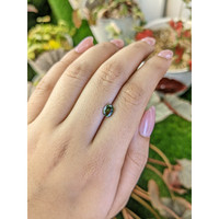 0.85 Ct. Green Zircon from Madagascar Life Style