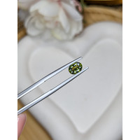 0.85 Ct. Green Zircon from Madagascar Life Style