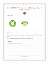 0.59 Ct. Green (Lime Green) Peridot from Pakistan Appraisal