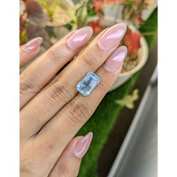 4.77 Ct. Blue Aquamarine from Madagascar Life Style