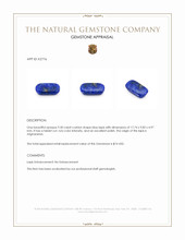9.30 Ct. Lapis from Afghanistan Appraisal