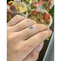 0.92 Ct. Blue Aquamarine from Madagascar Life Style