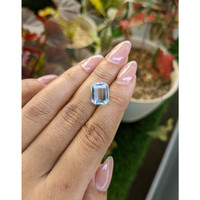 3.68 Ct. Blue Aquamarine from Madagascar Life Style