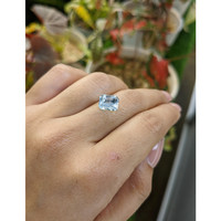 2.43 Ct. Blue Aquamarine from Madagascar Life Style