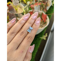 2.74 Ct. Blue Aquamarine from Madagascar Life Style