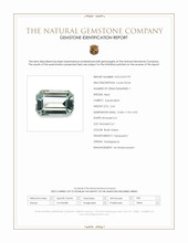 2.64 Ct. Bluish Green Aquamarine from Madagascar Scan Report