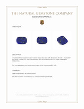 3.62 Ct. Lapis from Afghanistan Appraisal