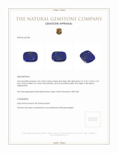 3.62 Ct. Lapis from Afghanistan Appraisal