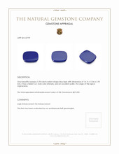 5.78 Ct. Lapis from Afghanistan Appraisal