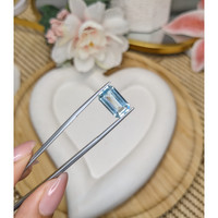 3.89 Ct. Blue Aquamarine from Madagascar Life Style