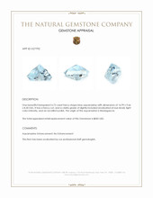 4.72 Ct. Blue Aquamarine from Madagascar Appraisal