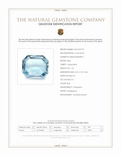 1.63 Ct. Blue Aquamarine from Madagascar Scan Report