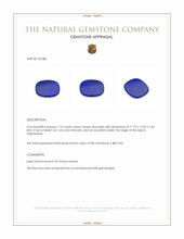7.10 Ct. Lapis from Afghanistan Appraisal