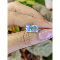 3.68 Ct. Blue Aquamarine from Madagascar Life Style