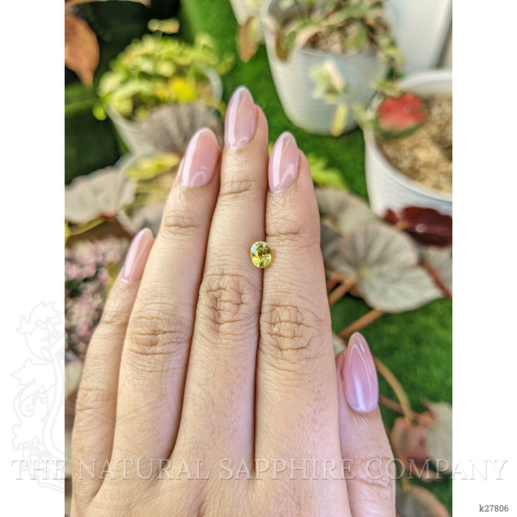 0.98 Ct. Yellowish Green Chrysoberyl from Ceylon (Sri Lanka)